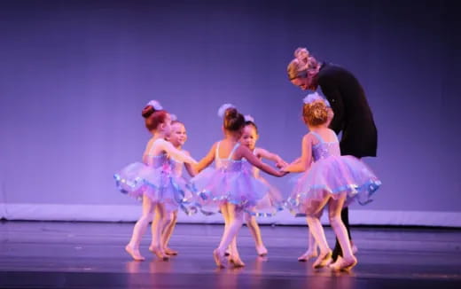 a group of people dancing