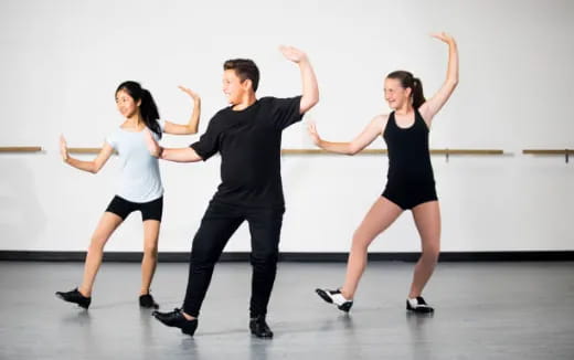 a group of people dancing