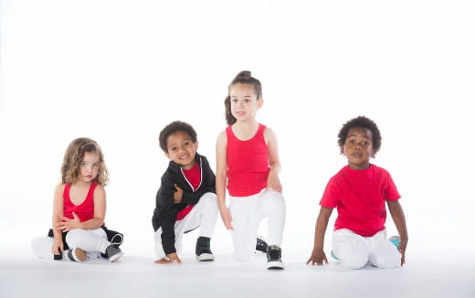 a group of children posing for a photo