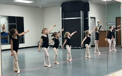 a group of girls dancing