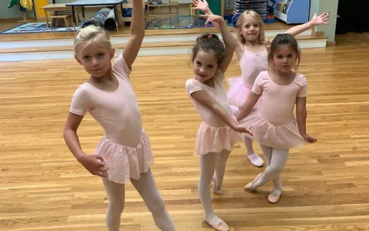 a group of girls dancing