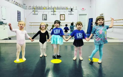 a group of children in a room