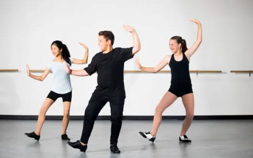 a group of people dancing