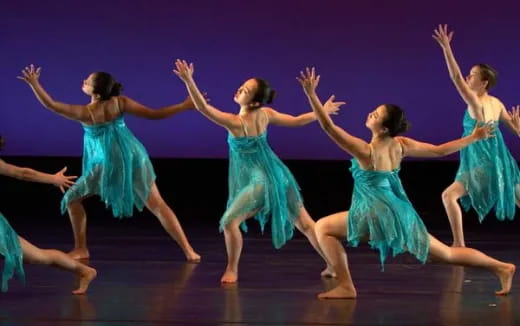 a group of women dancing