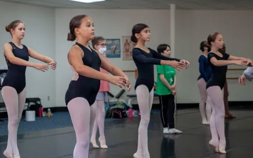 a group of women dancing