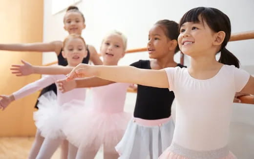 a group of girls dancing