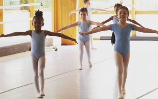 a group of girls dancing