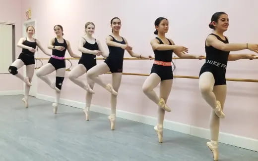 a group of women dancing