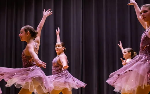 a group of women dancing