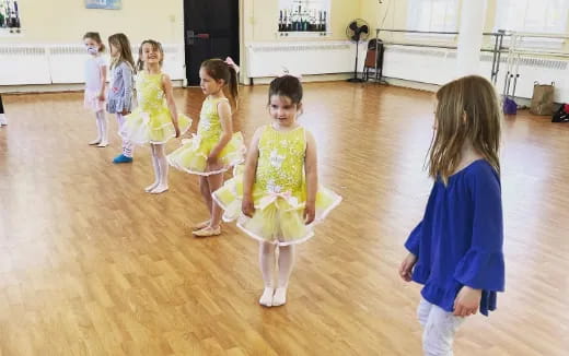 a group of children in a room