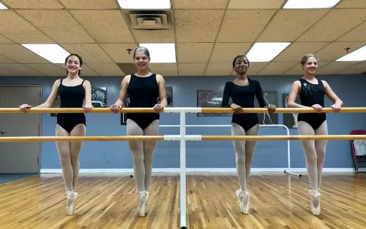 a group of women in a gym