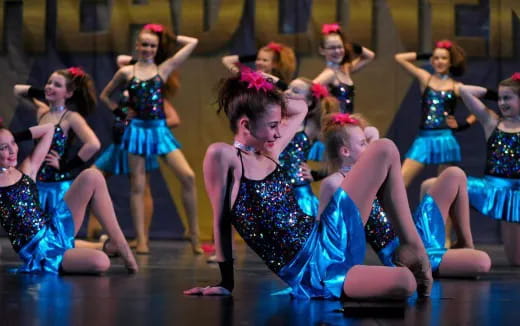 a group of women dancing