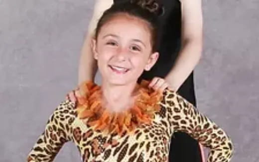 a person with the arms up