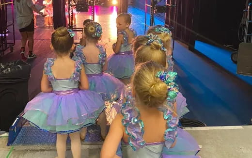 a group of girls dancing