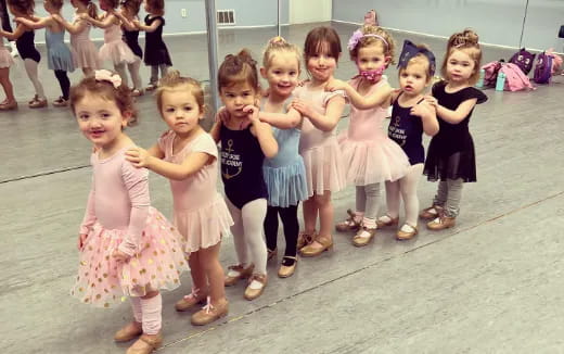 a group of children in a room