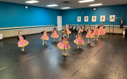 a group of children in a room