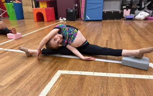 a person doing a plank on the floor