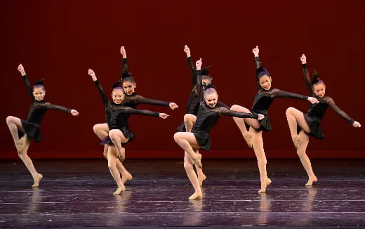 a group of people dancing