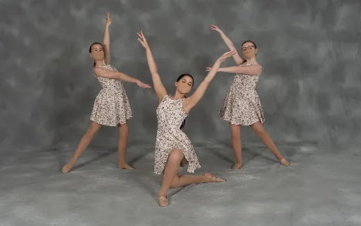 a group of women dancing