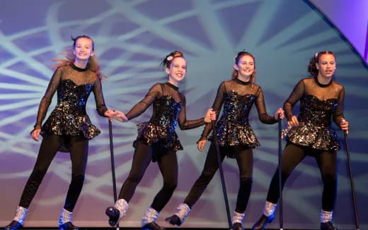 a group of women dancing