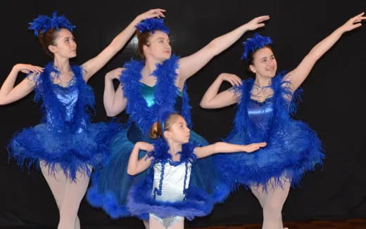 a group of women dancing