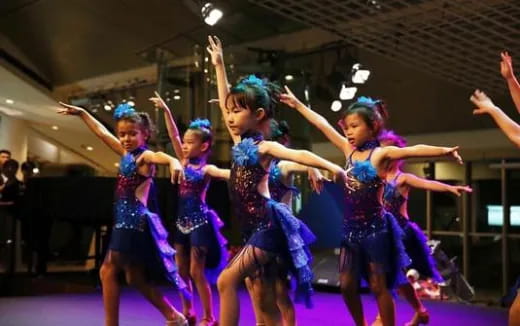 a group of women dancing