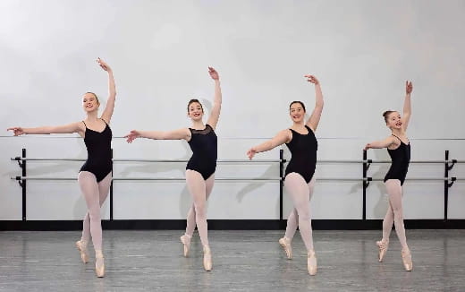 a group of women dancing