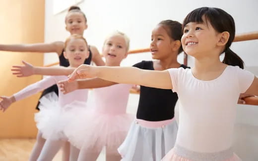 a group of girls dancing