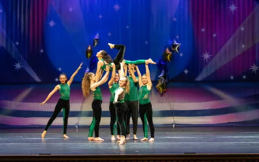 a group of people on a stage