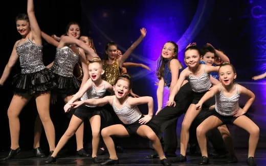 a group of women dancing