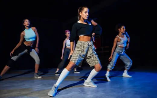 a group of women dancing