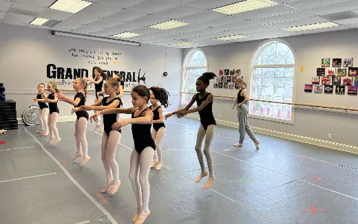 a group of women dancing