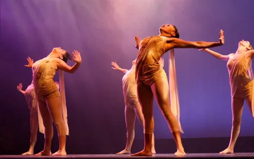 a group of people dancing