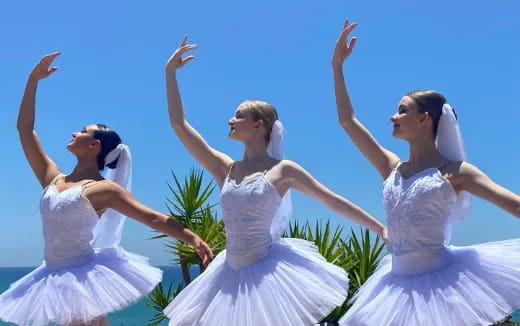 a group of women dancing