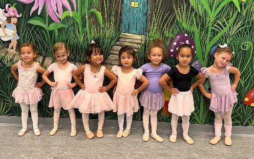 a group of girls in clothing