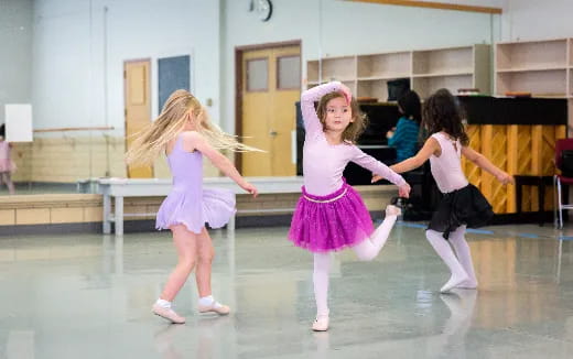 a group of girls dancing