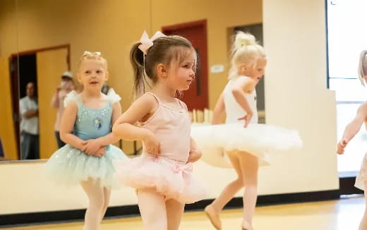 a group of girls dancing
