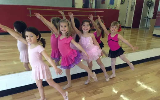 a group of girls dancing