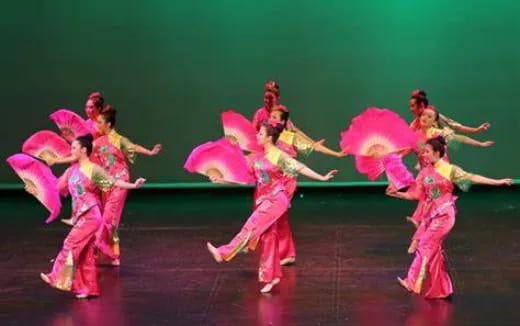 a group of women dancing