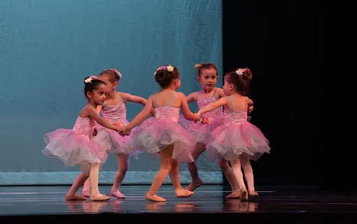 a group of girls dancing