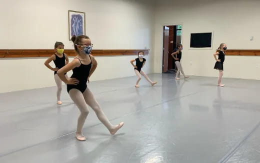 a group of women dancing