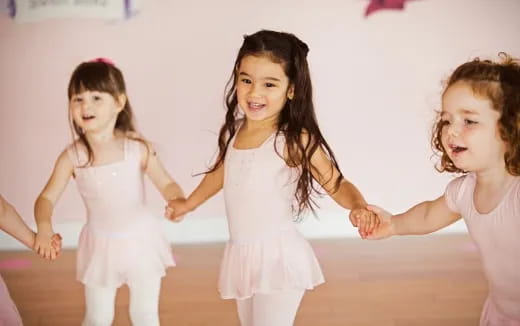 a group of girls dancing