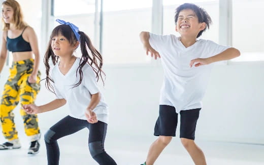 a group of people dancing