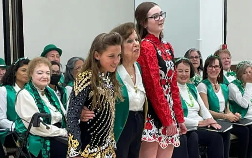 a group of women in a room
