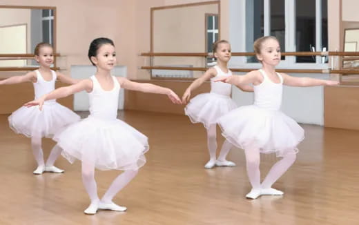 a group of girls dancing