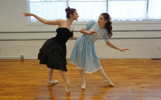 a group of women dancing