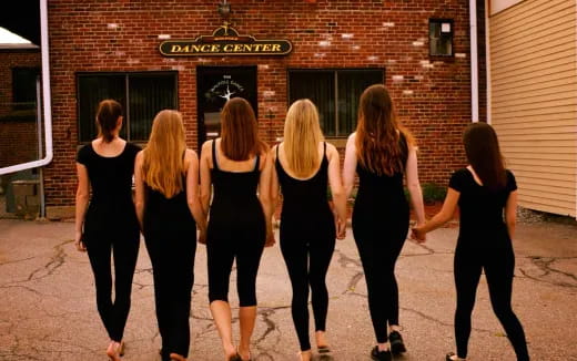 a group of women walking