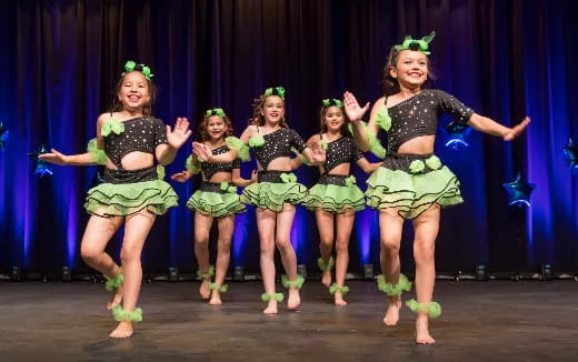 a group of women dancing