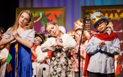 a group of people in clothing