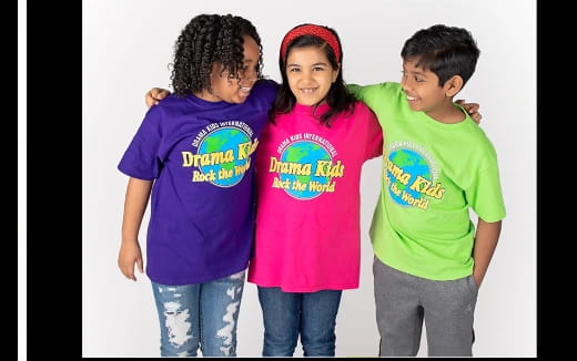 a group of children smiling